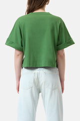 Closed Cropped T-Shirt Green