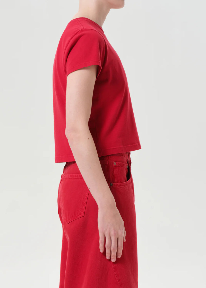 Agolde T-Shirt Shrunken Tomato