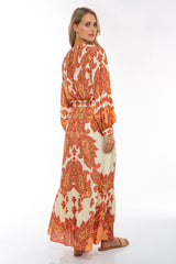 IVI Collection Maxi Skirt Apricot