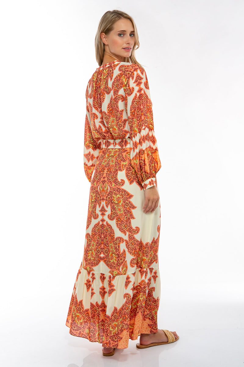 IVI Collection Maxi Skirt Apricot