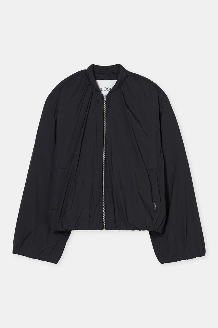 Closed Bomber Short Black