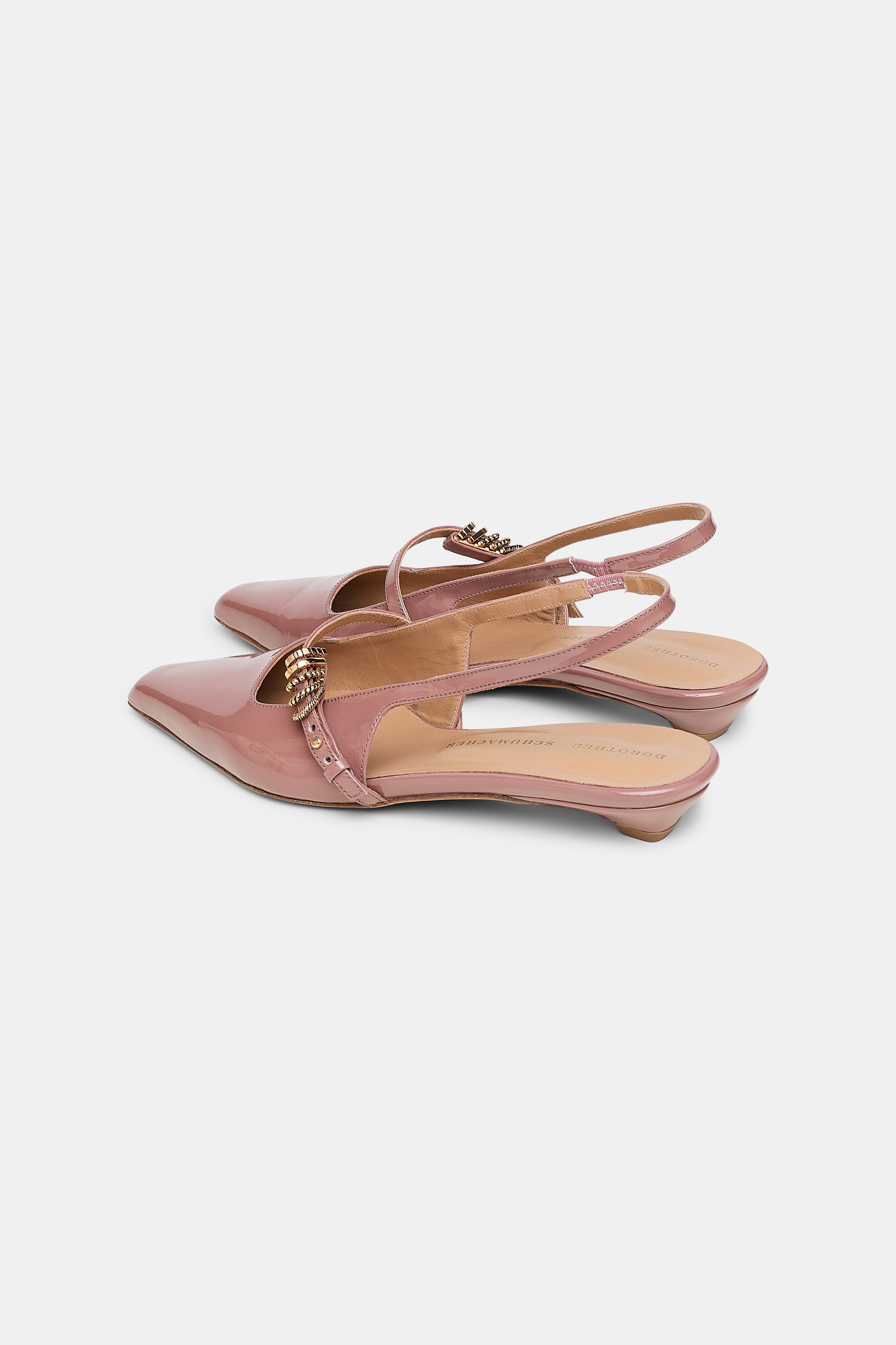 Dorothee Schumacher Slingback Glossy Shine Copper