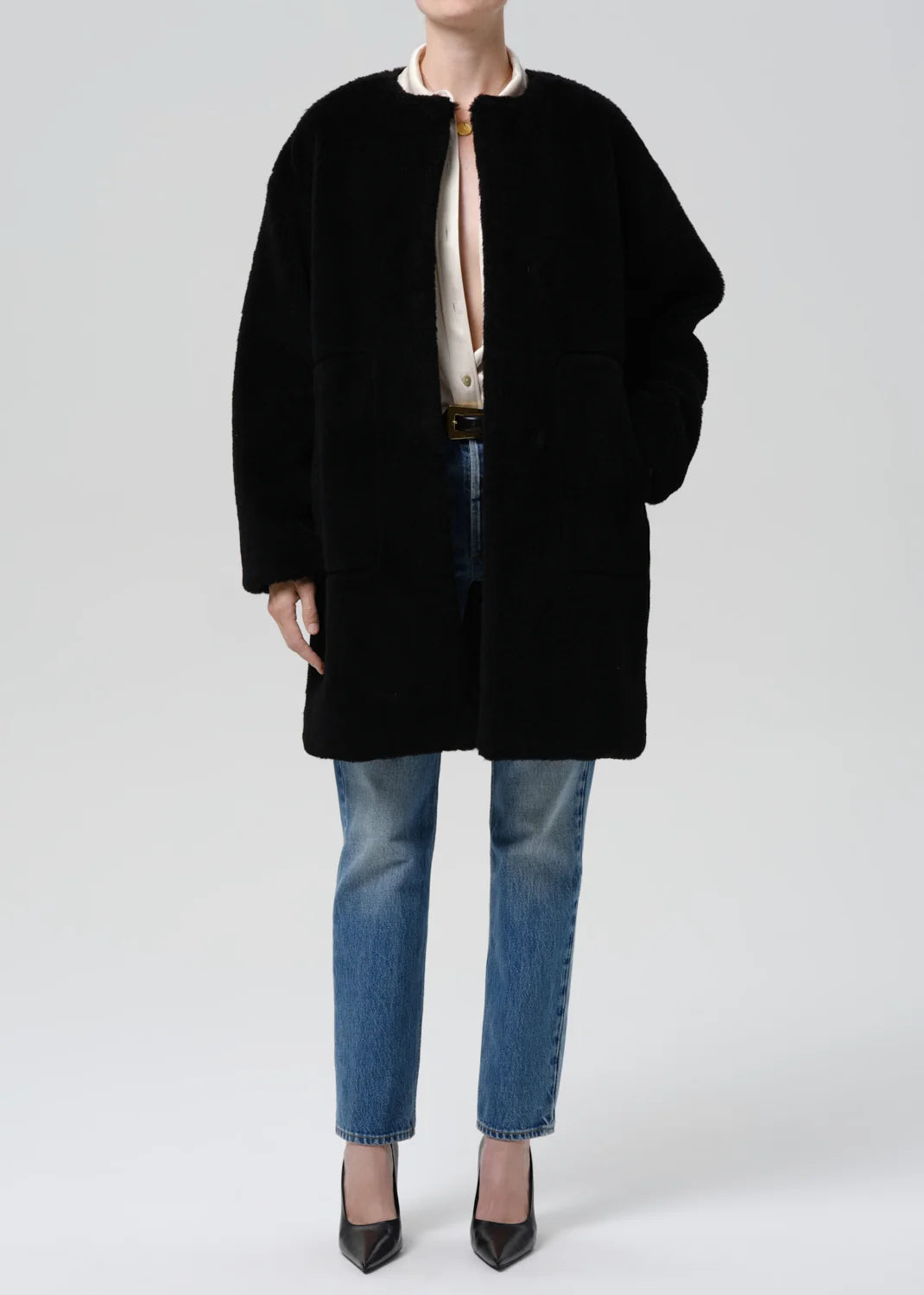 Citizens of Humanity Mantel Martina Sherpa Black