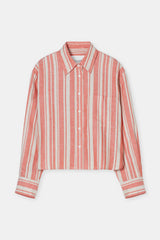 Closed shirt Washed Red striped