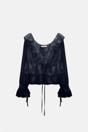 Dorothee Schumacher Bluse Playful Volumes Navy