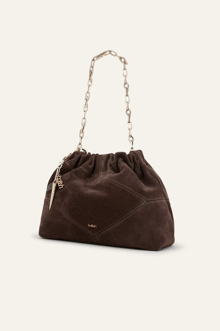 Ba&sh Tasche June Suede Choco
