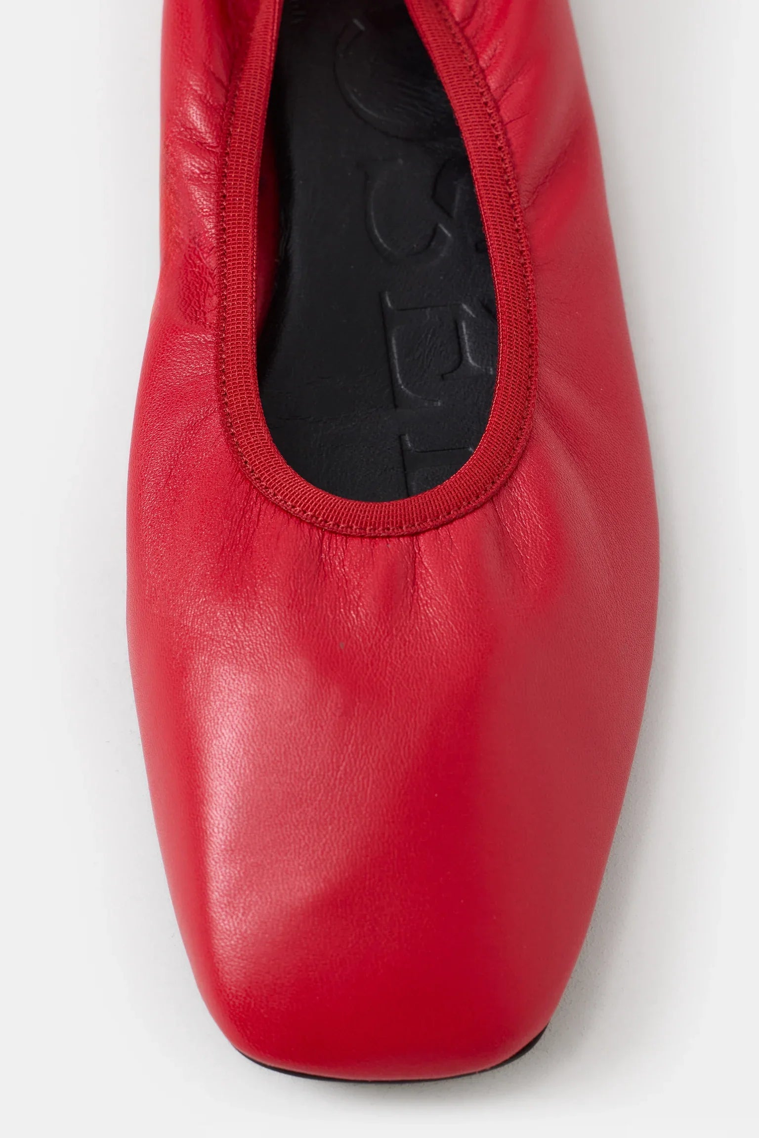 Closed Ballerinas Rose Red