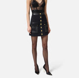 Elisabetta Franchi Rock Crêpe Black