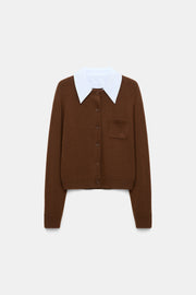 Dorothee Schumacher Cardigan Elegant Statement Coffee