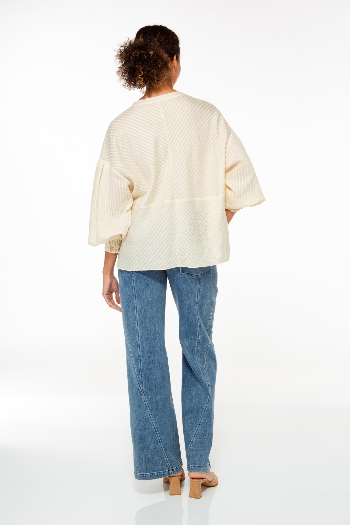 IVI Bluse Stripes Ivory