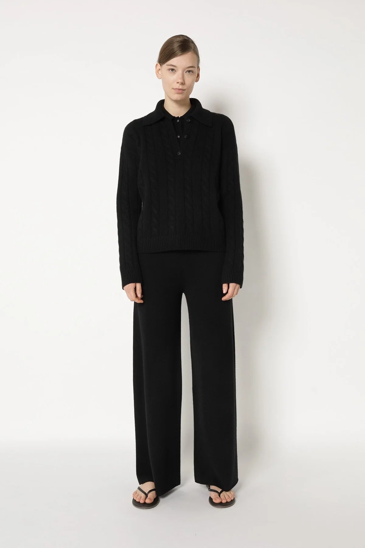 Sminfinity Pullover Polo Cable Black