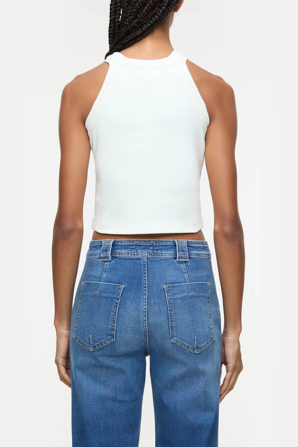 Closed Cropped Top White