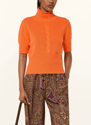 Sem Per Lei Pullover Short Orange