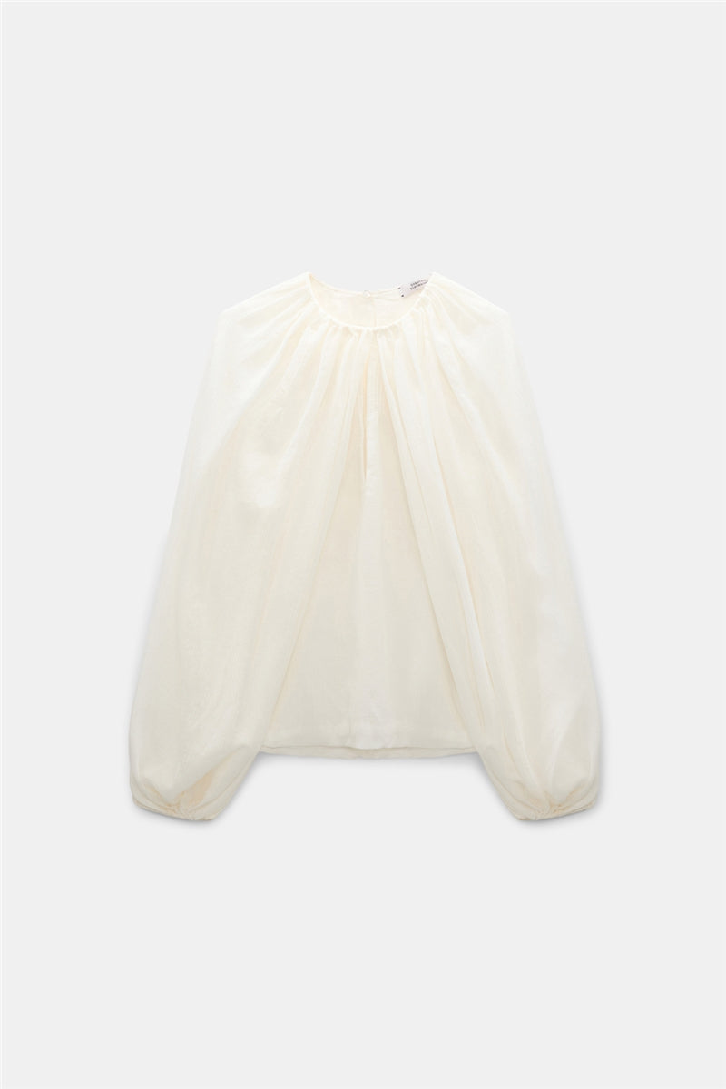 Dorothee Schumacher Bluse Dreamful Volumes White