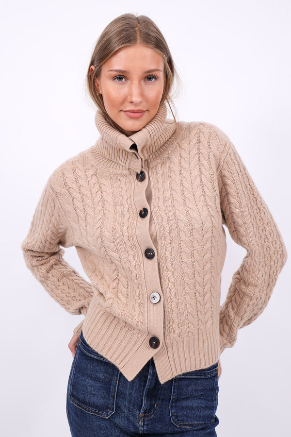 Cashmere Cardigan Lara Camel