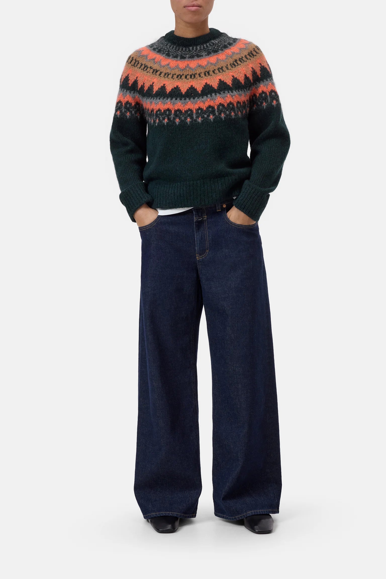 Closed Pullover Shadow Green