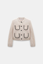 Dorothee Schumacher Cardigan Fluffy Statements Almond