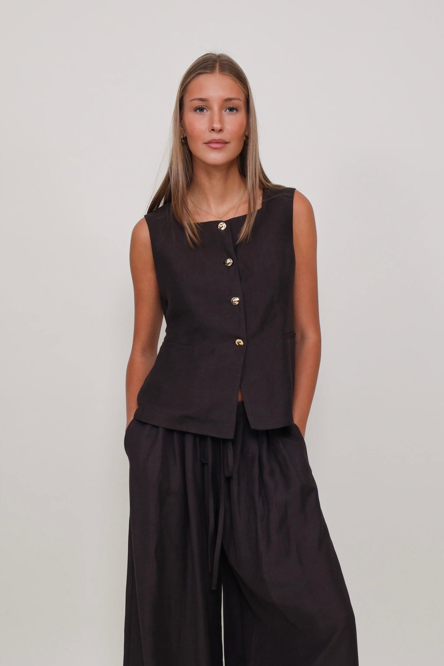 Liviana Conti Waistcoat Fondente