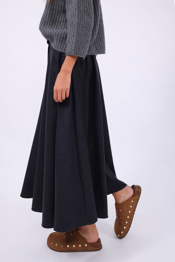 Matter of the Heart Skirt Pleated Slate