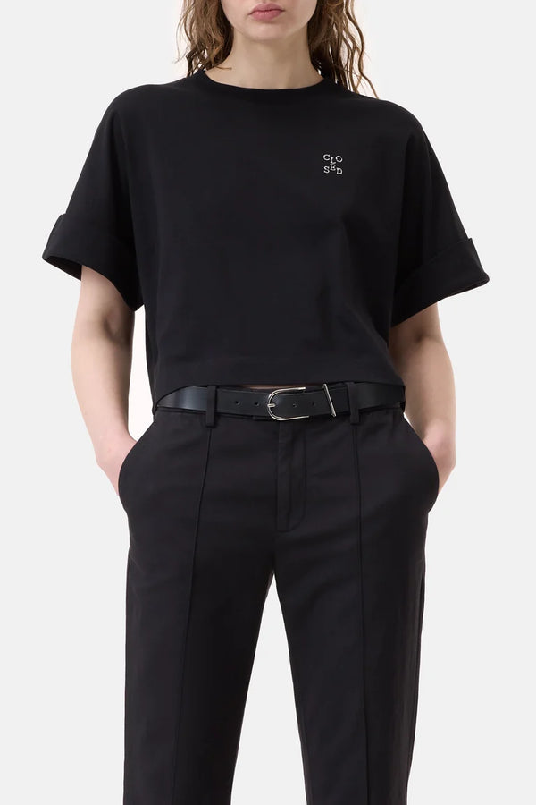 Closed Cropped T-Shirt Black