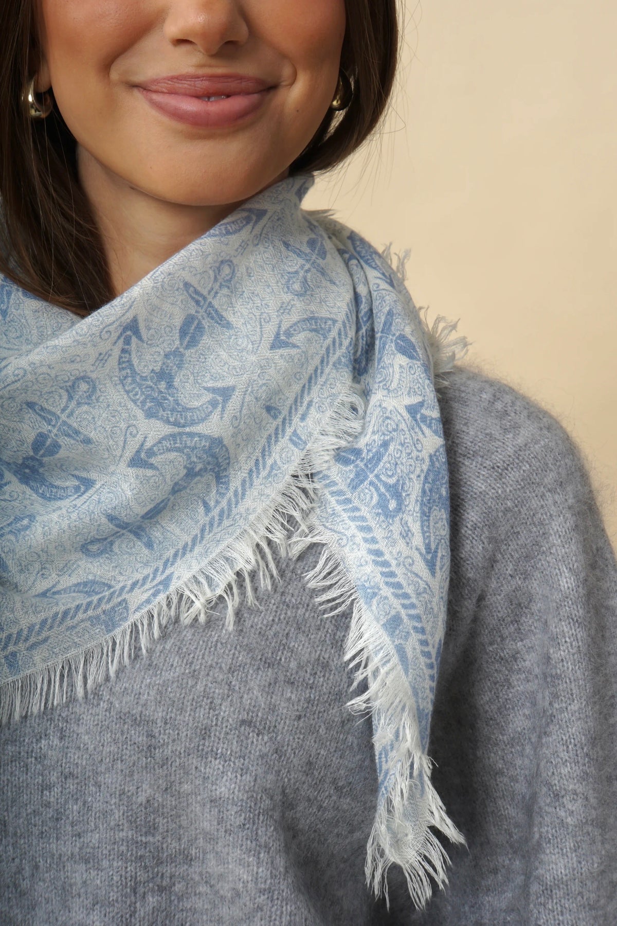 FH Sjaal Diamant Carré Anker
