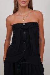 Liviana Conti Top Bandeaux Black