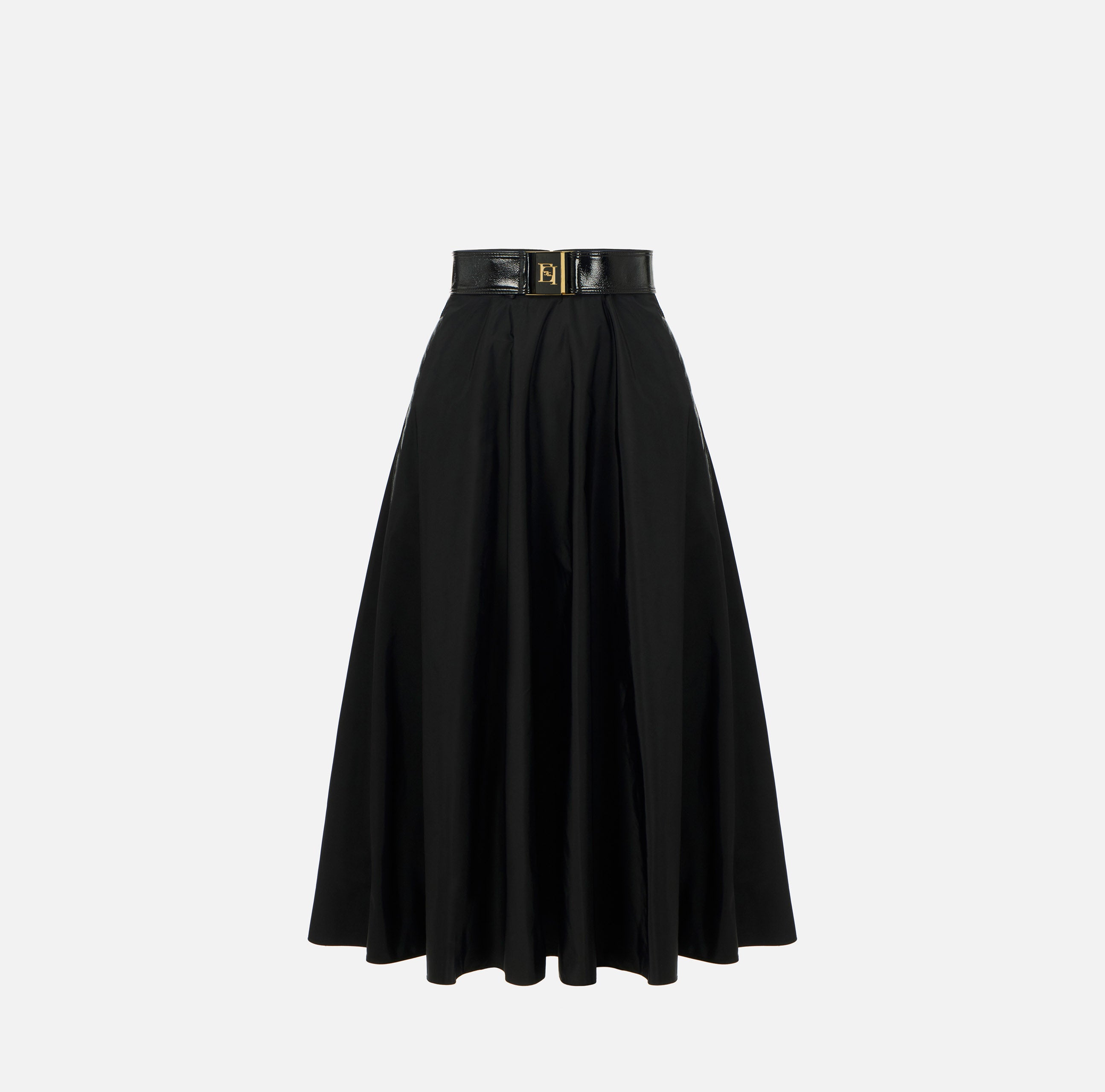 ELISABETTA FRANCHI フレアスカート ブラック Elisabetta Franchi skirt with belt