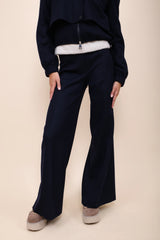 Liviana Conti Flanellhose navy