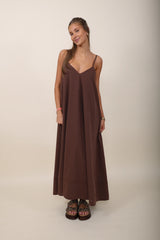 Cruna Dress Brown