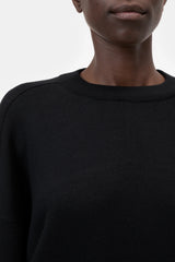 Closed Pullover Wool Black