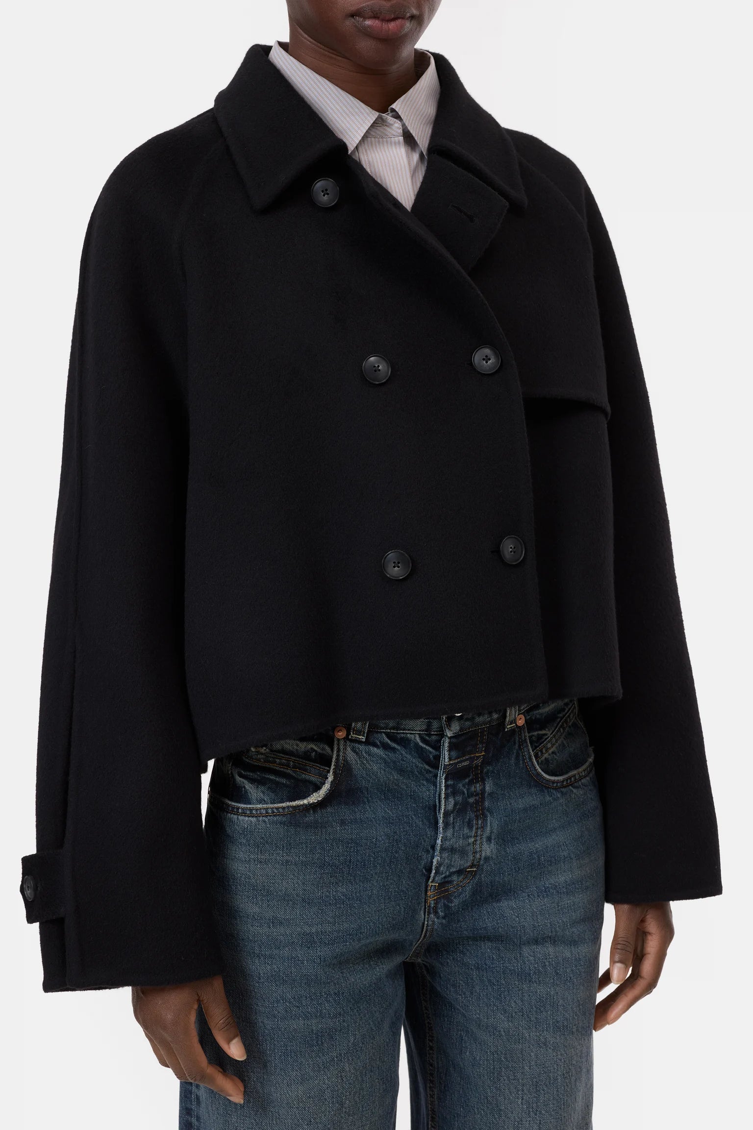 Closed Jacket Cropped Trench