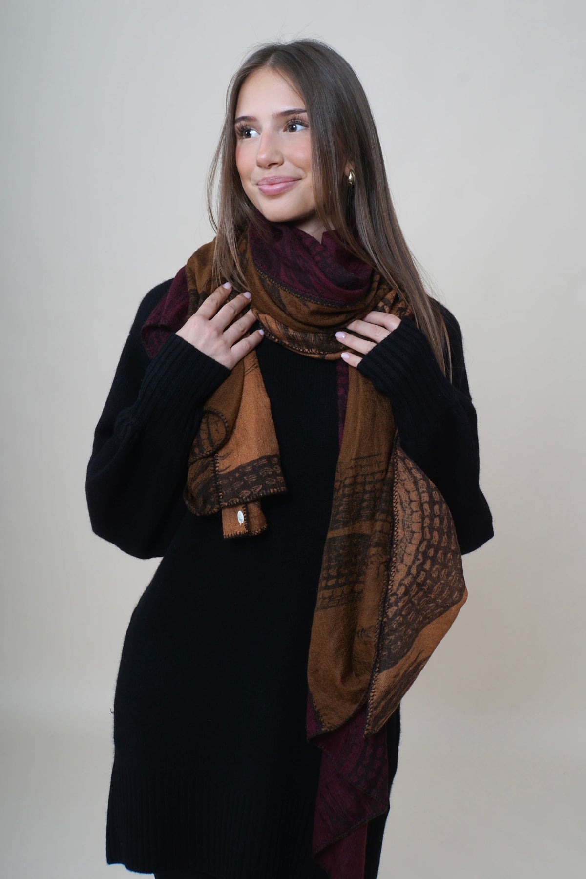 Friendly Hunting Tuch Scarf Garden Eden Camel