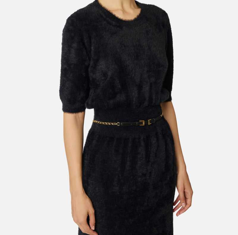 Elisabetta Franchi knit dress with belt