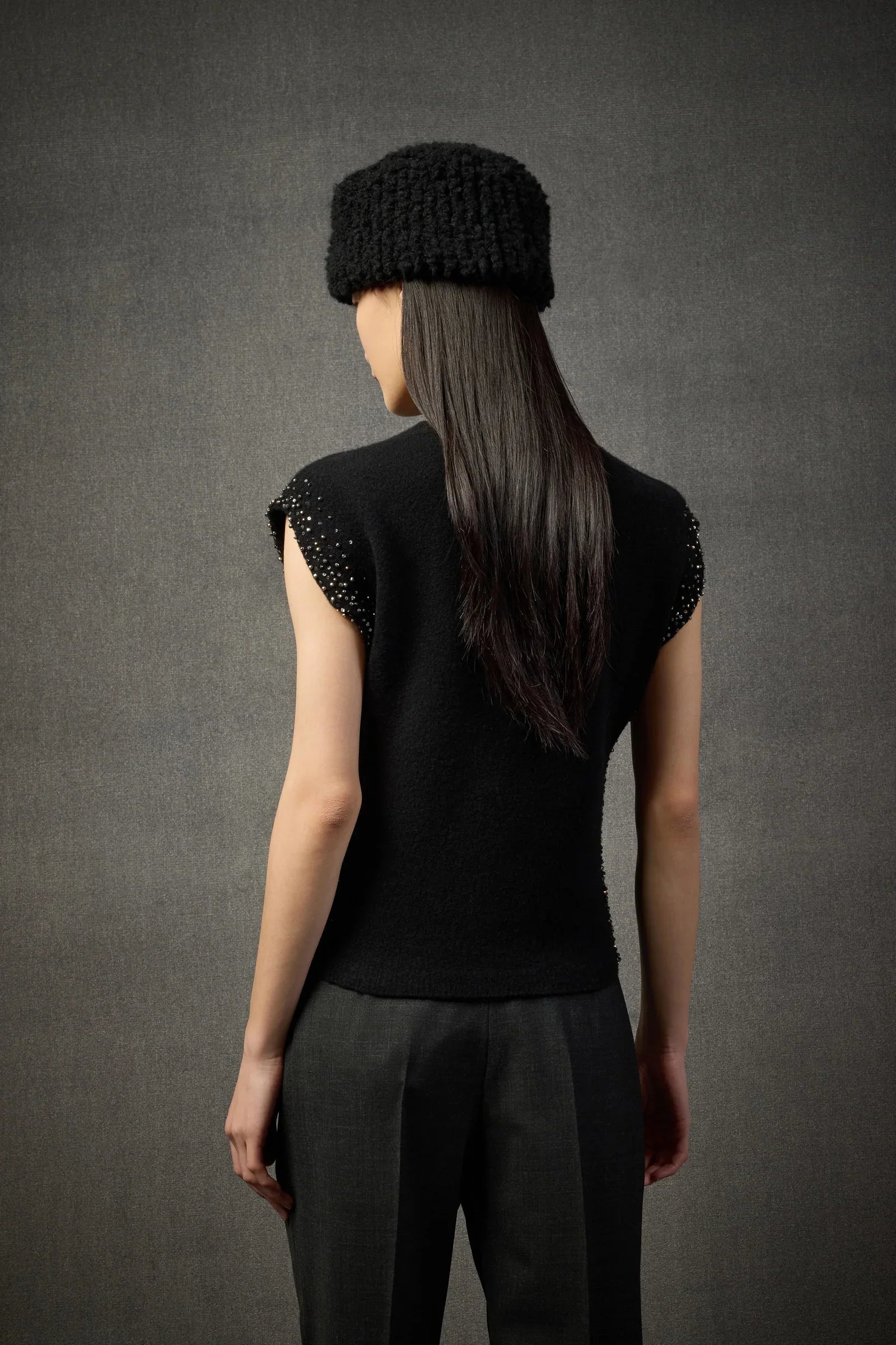 Liviana Conti Top Strick Nero