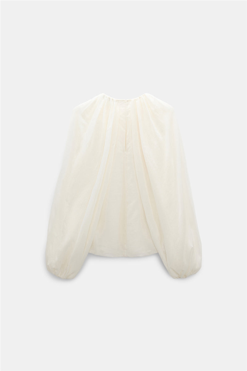 Dorothee Schumacher Bluse Dreamful Volumes White
