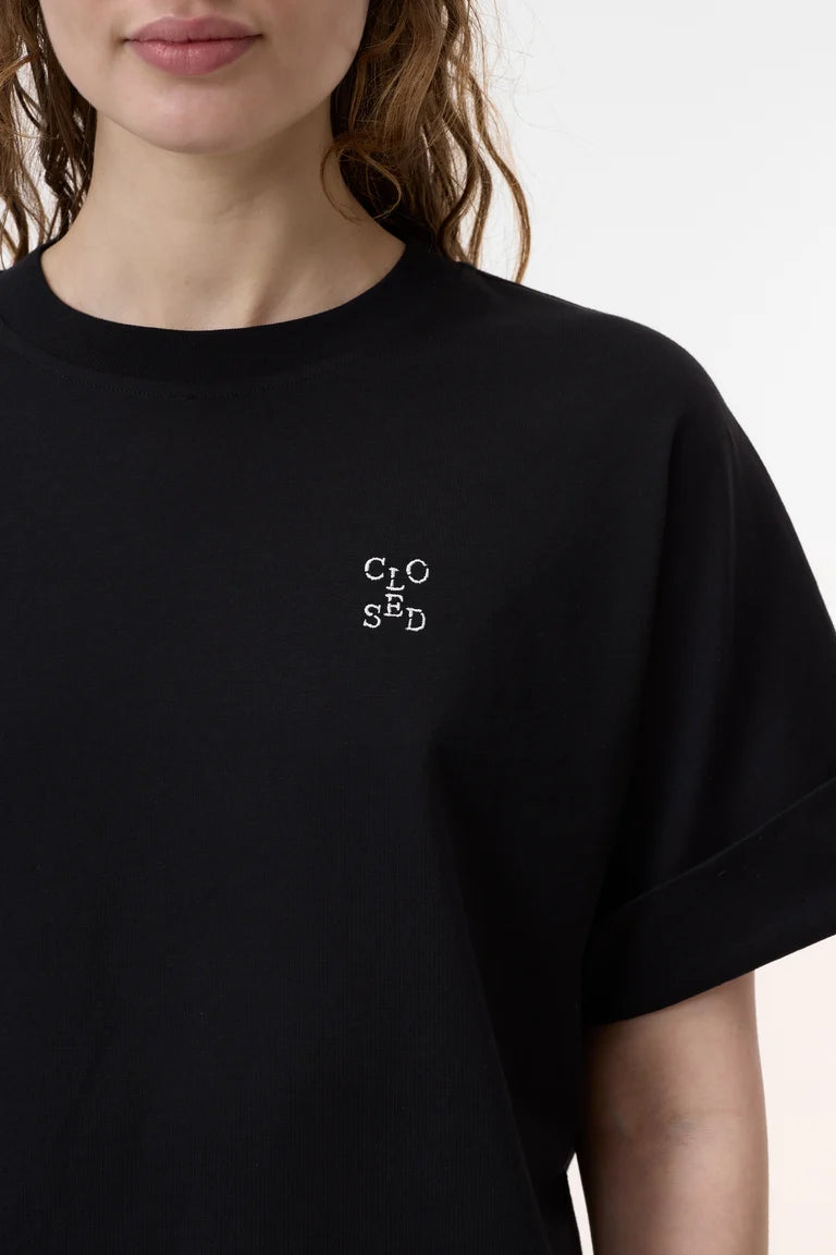 Closed Cropped T-Shirt Black