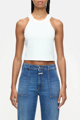 Closed Cropped Top White