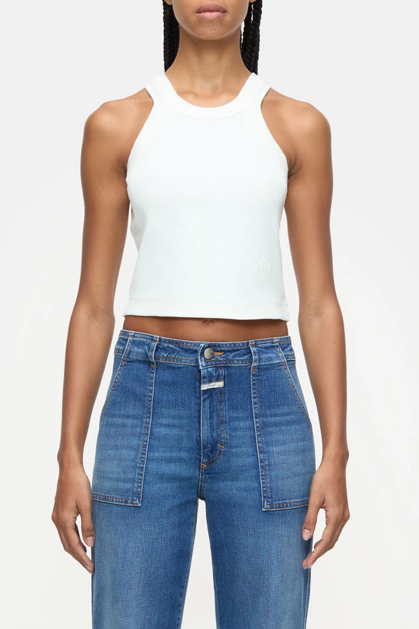 Closed Cropped Top White