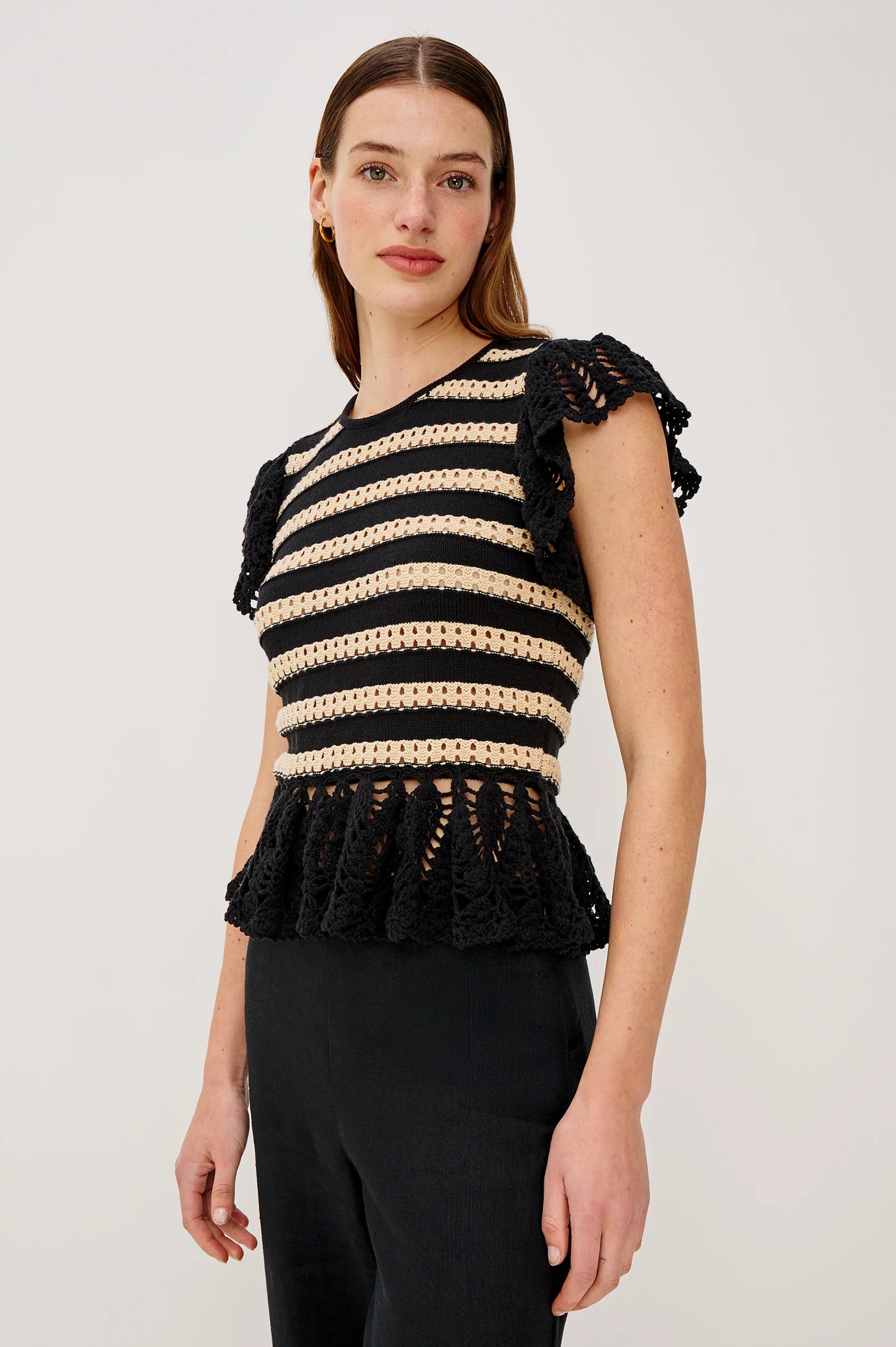 Rails Top Coen Black Oat