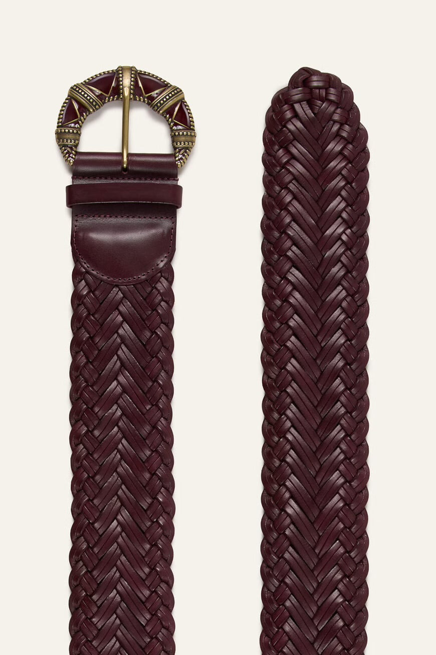 Ba&sh Byron Bordeaux Belt