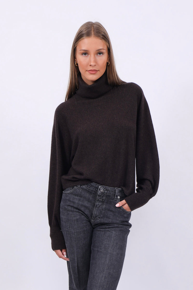 Herzensangelegenheit Pullover Turtle Fondente