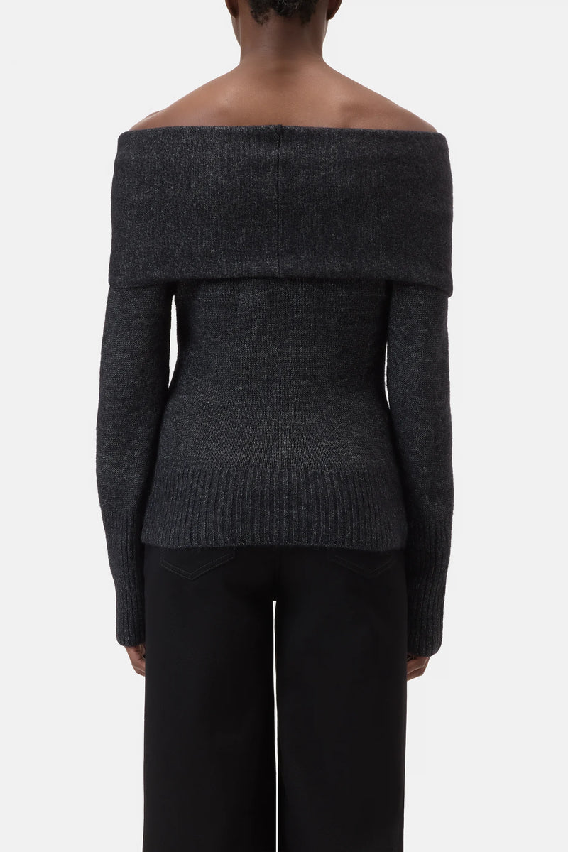 Closed Pullover Weithals Black