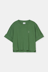 Closed Cropped T-Shirt Green