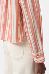 Closed shirt Washed Red striped