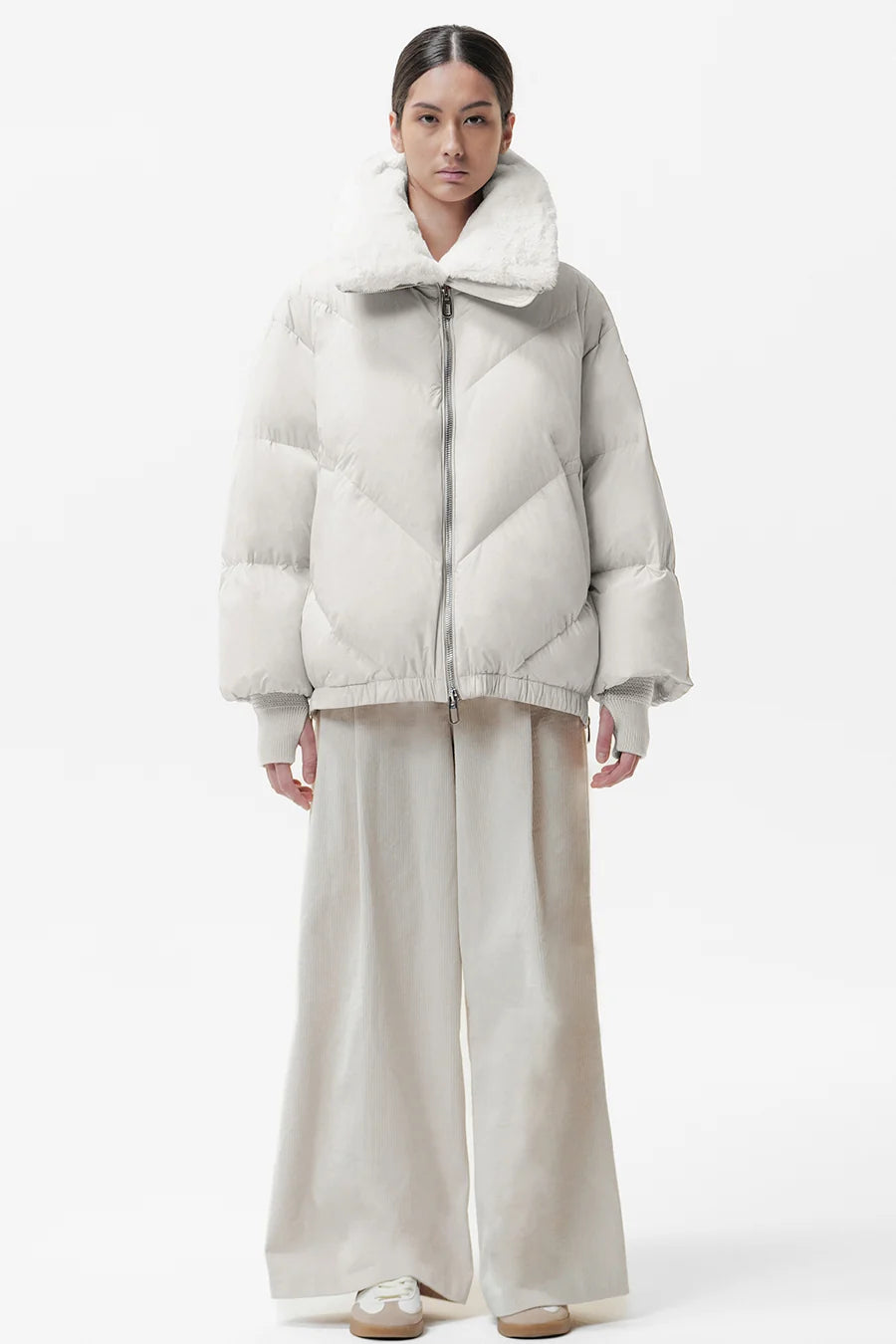 Duno Jacke Celia Cream White