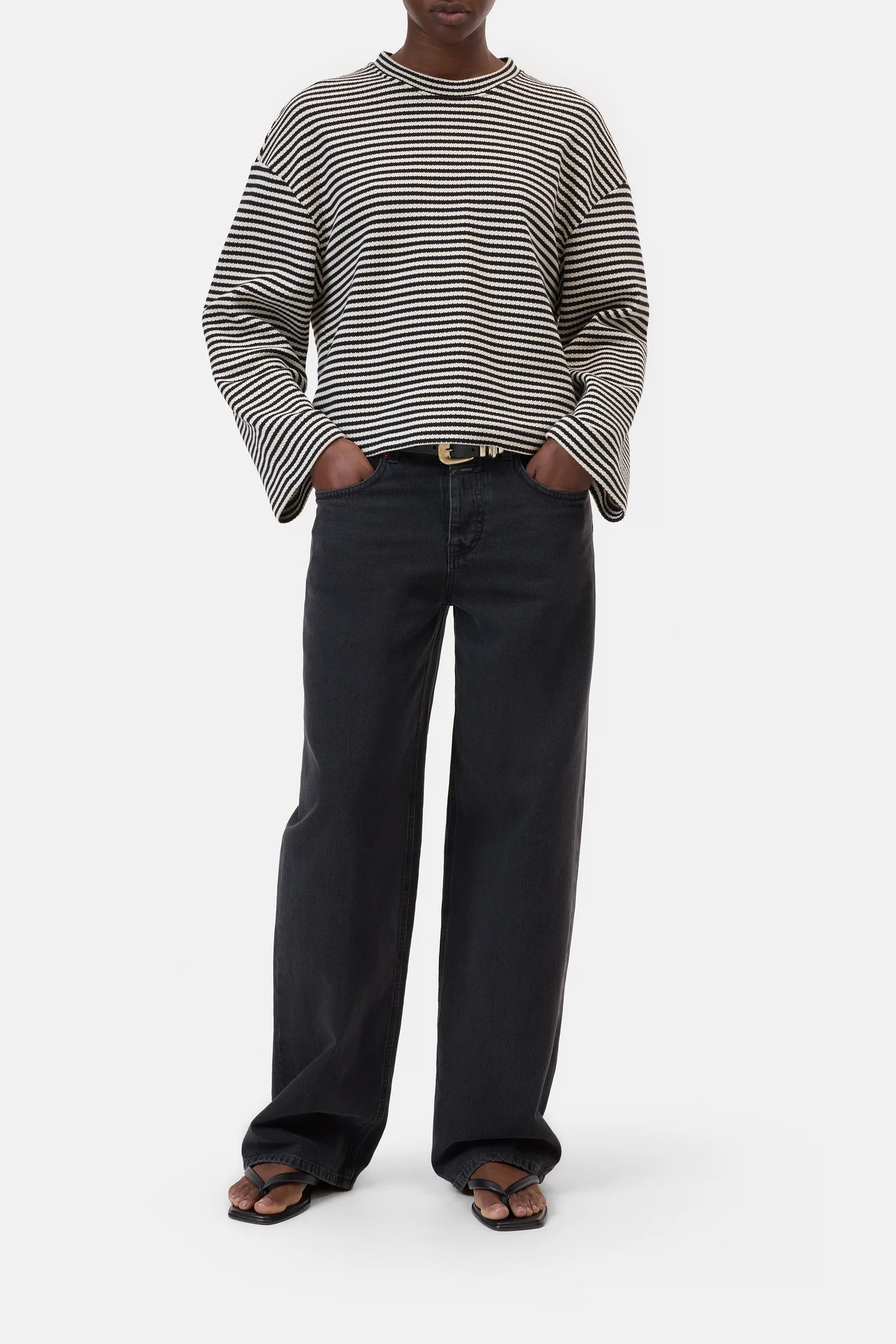 Closed Longsleeve Stripes Panda