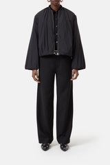 Closed Bomber Short Black