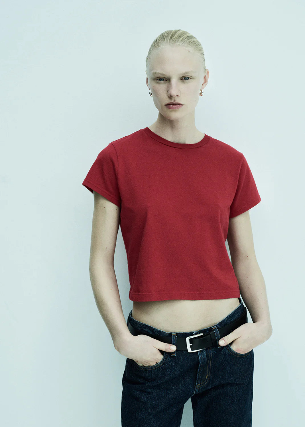 Agolde T-Shirt Adine Tomato