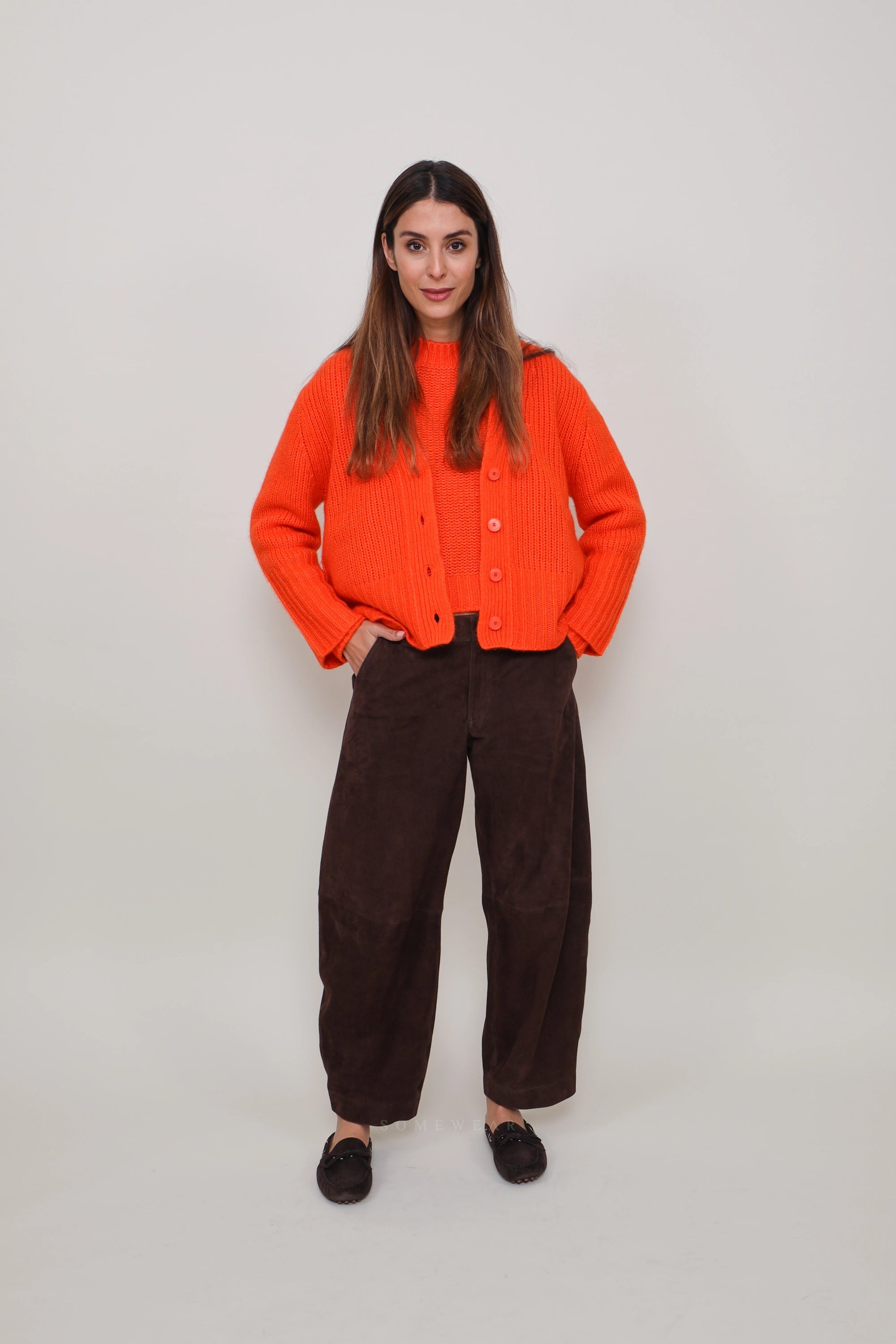 Heart Cardigan Celeste Kumquats