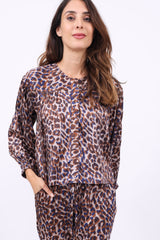 Friendly Hunting Bluse Aine Cheetah Toast